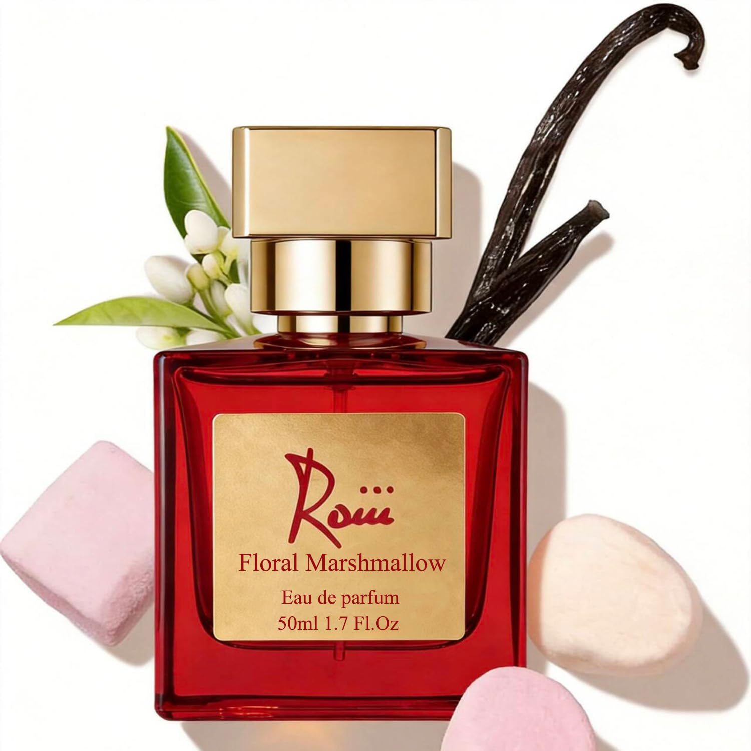 Roiii Ambery Saffron 1.7 Fl Oz (50ml) - Eau de Parfum - Inspired by B.accarat R.ouge 540 - Vegan, Women Perfume Spray