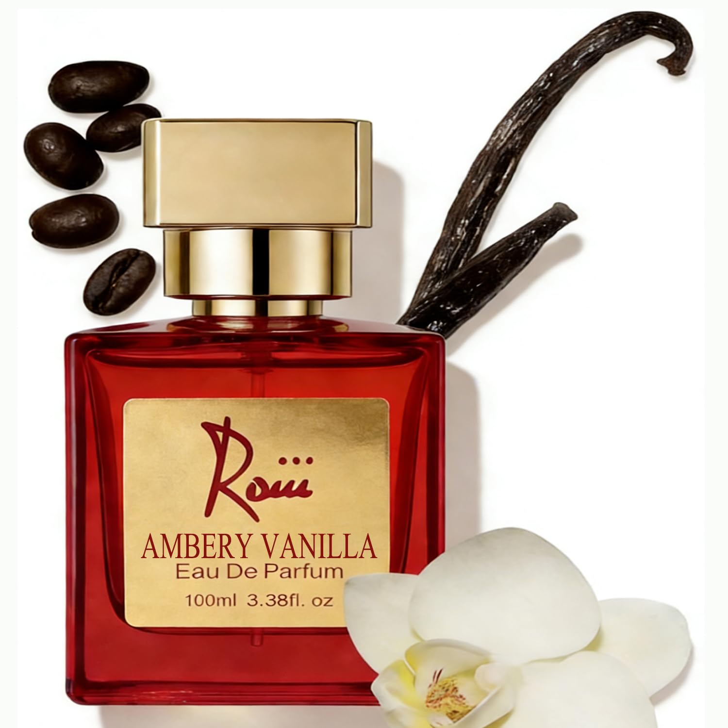 Roiii Ambery Saffron 1.7 Fl Oz (50ml) - Eau de Parfum - Inspired by B.accarat R.ouge 540 - Vegan, Women Perfume Spray