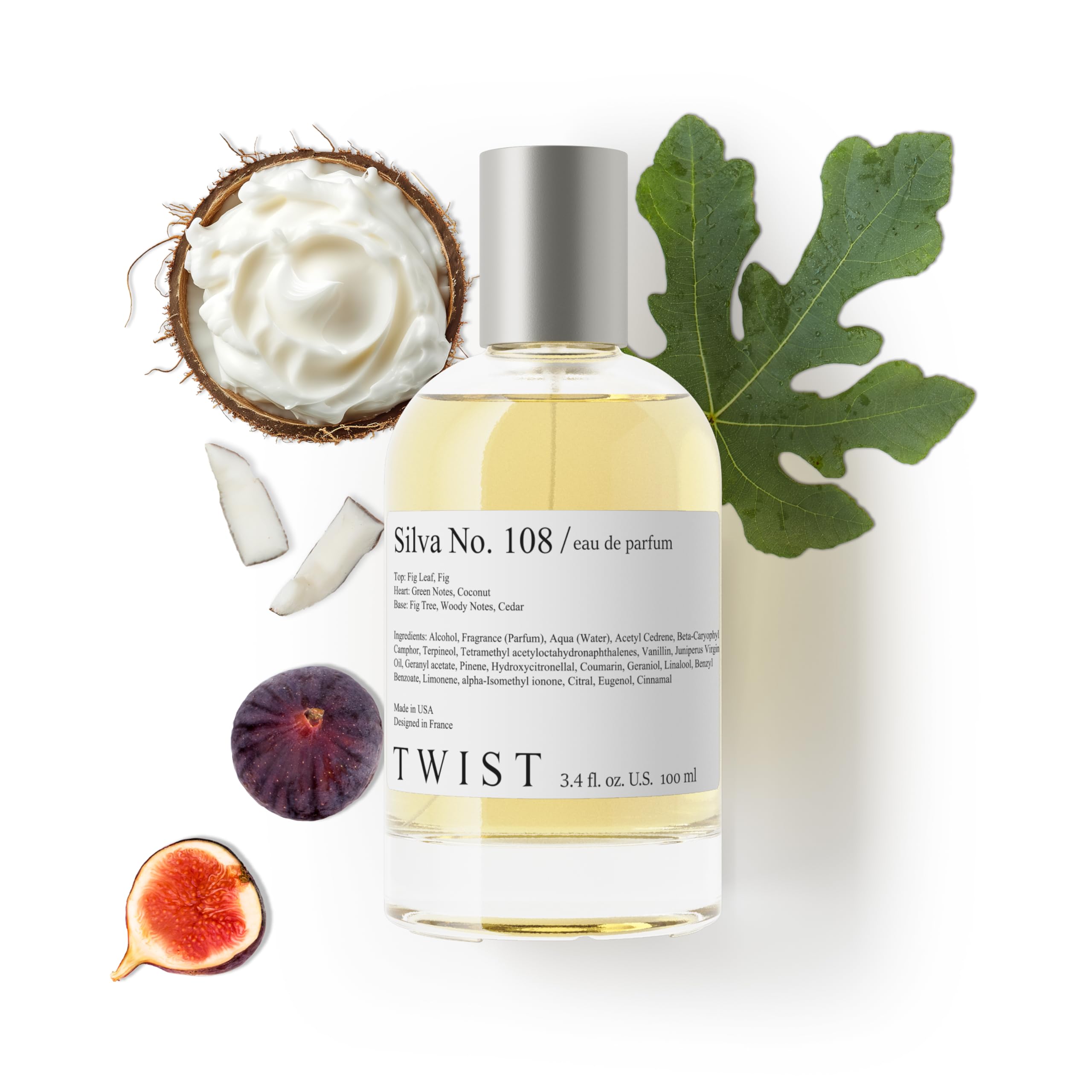 Twist - Addicted No. 3 - Eau De Parfum Inspired by Y. B.lack O.pium Long-Lasting Perfume For Women, Amber & Vanilla, Vegan, Clean Ingredients, Fragrance - Spray 100 ml | 3.4 fl. oz.