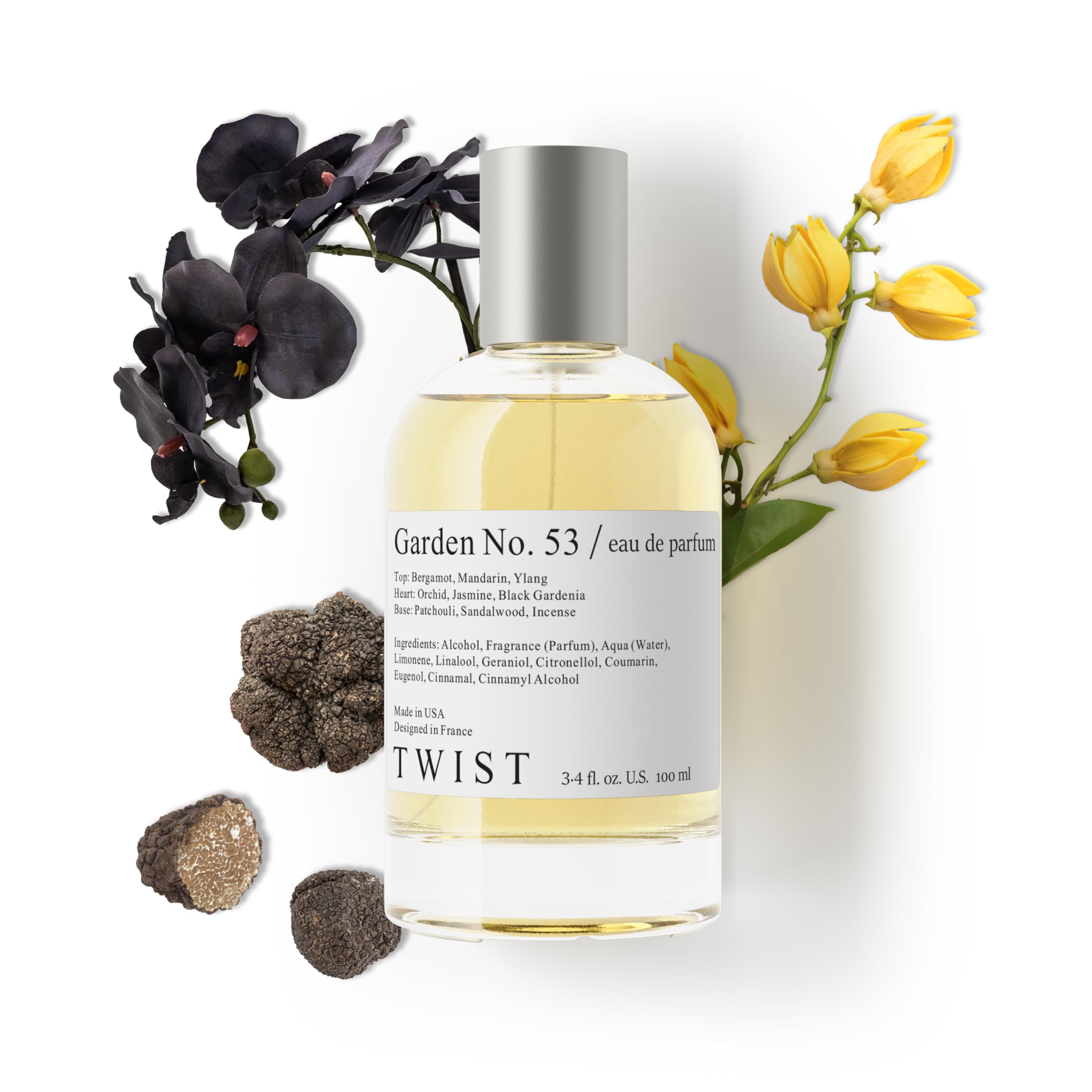 Twist - Addicted No. 3 - Eau De Parfum Inspired by Y. B.lack O.pium Long-Lasting Perfume For Women, Amber & Vanilla, Vegan, Clean Ingredients, Fragrance - Spray 100 ml | 3.4 fl. oz.