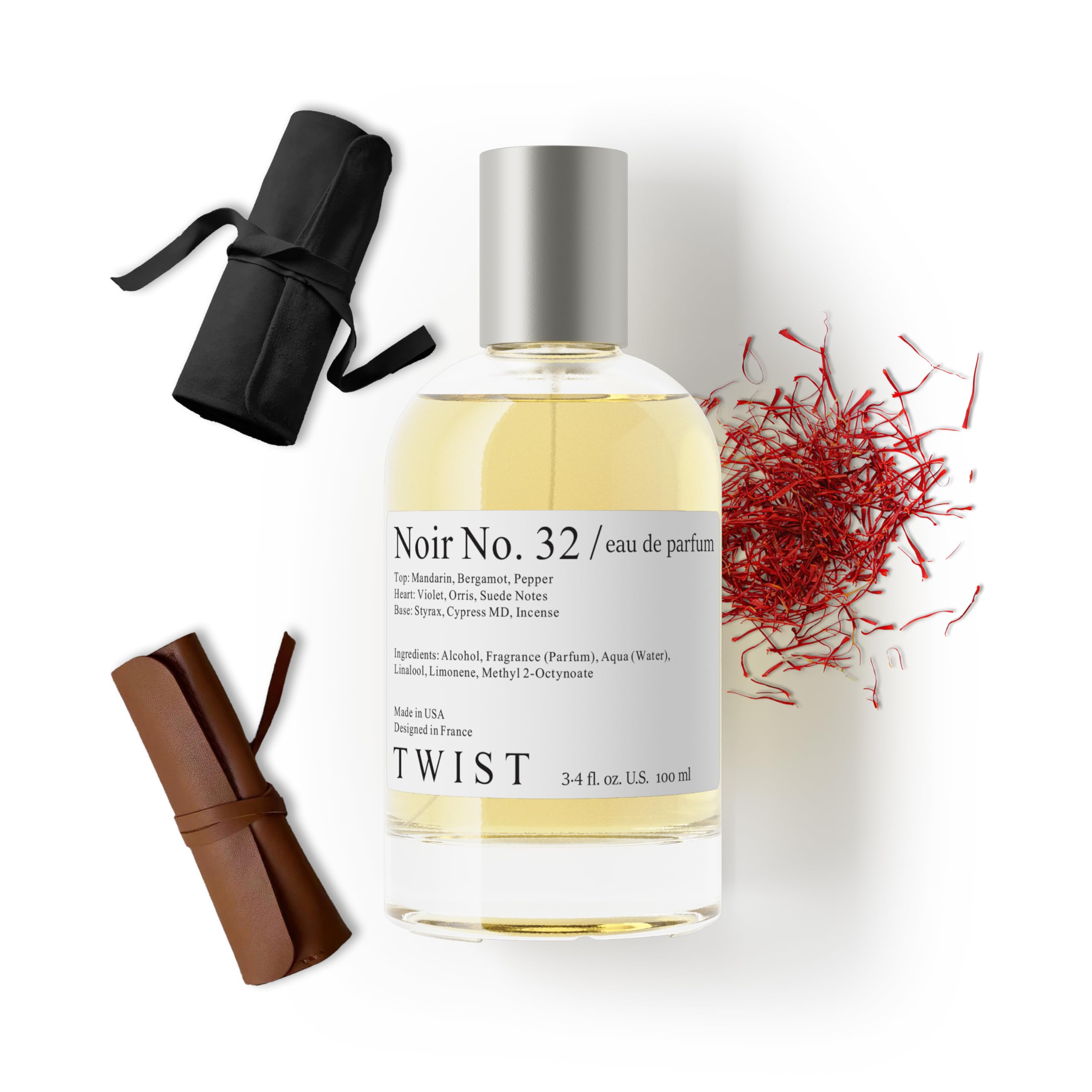 Twist - Addicted No. 3 - Eau De Parfum Inspired by Y. B.lack O.pium Long-Lasting Perfume For Women, Amber & Vanilla, Vegan, Clean Ingredients, Fragrance - Spray 100 ml | 3.4 fl. oz.