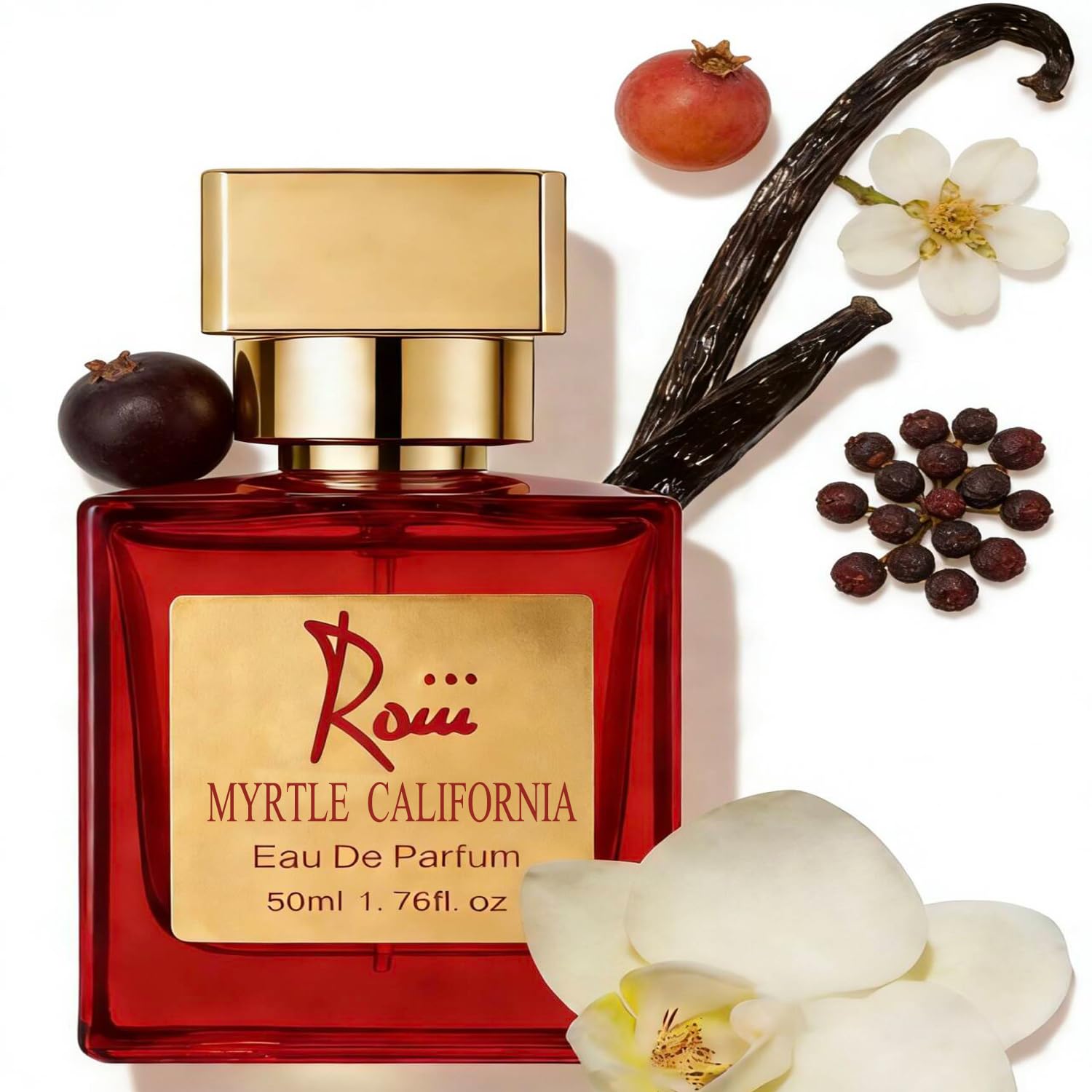 Roiii Ambery Saffron 1.7 Fl Oz (50ml) - Eau de Parfum - Inspired by B.accarat R.ouge 540 - Vegan, Women Perfume Spray