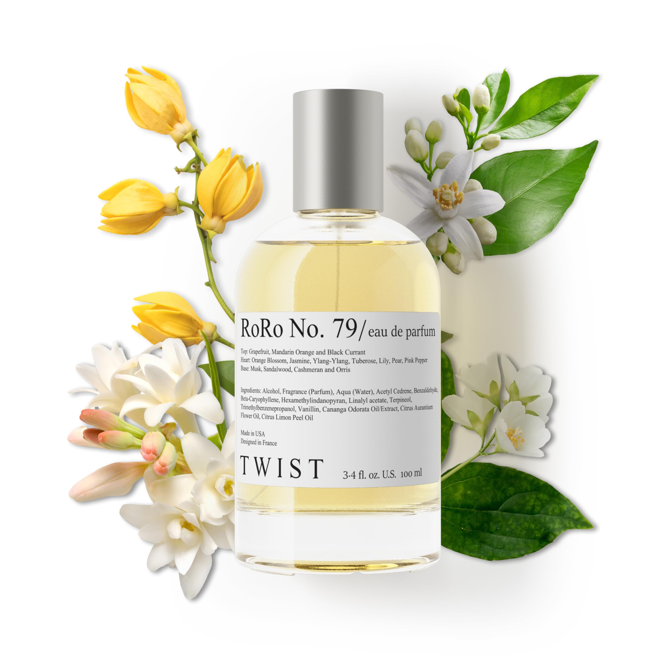 Twist - Addicted No. 3 - Eau De Parfum Inspired by Y. B.lack O.pium Long-Lasting Perfume For Women, Amber & Vanilla, Vegan, Clean Ingredients, Fragrance - Spray 100 ml | 3.4 fl. oz.