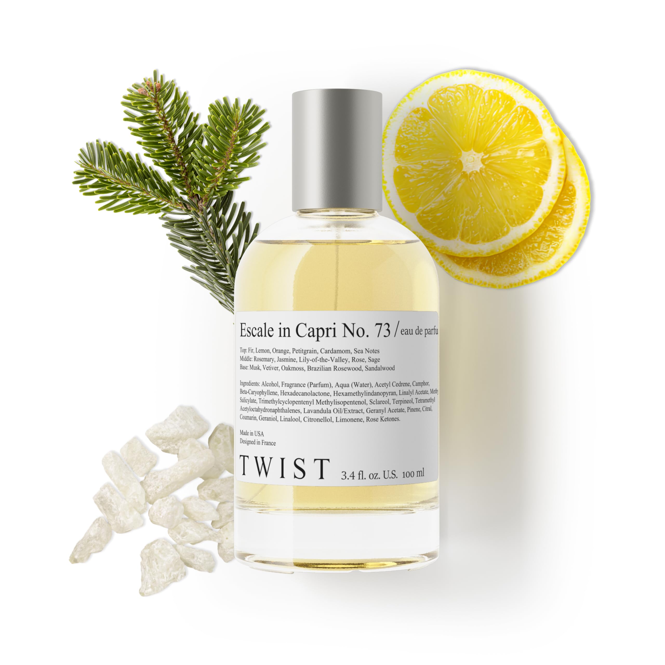 Twist - Addicted No. 3 - Eau De Parfum Inspired by Y. B.lack O.pium Long-Lasting Perfume For Women, Amber & Vanilla, Vegan, Clean Ingredients, Fragrance - Spray 100 ml | 3.4 fl. oz.