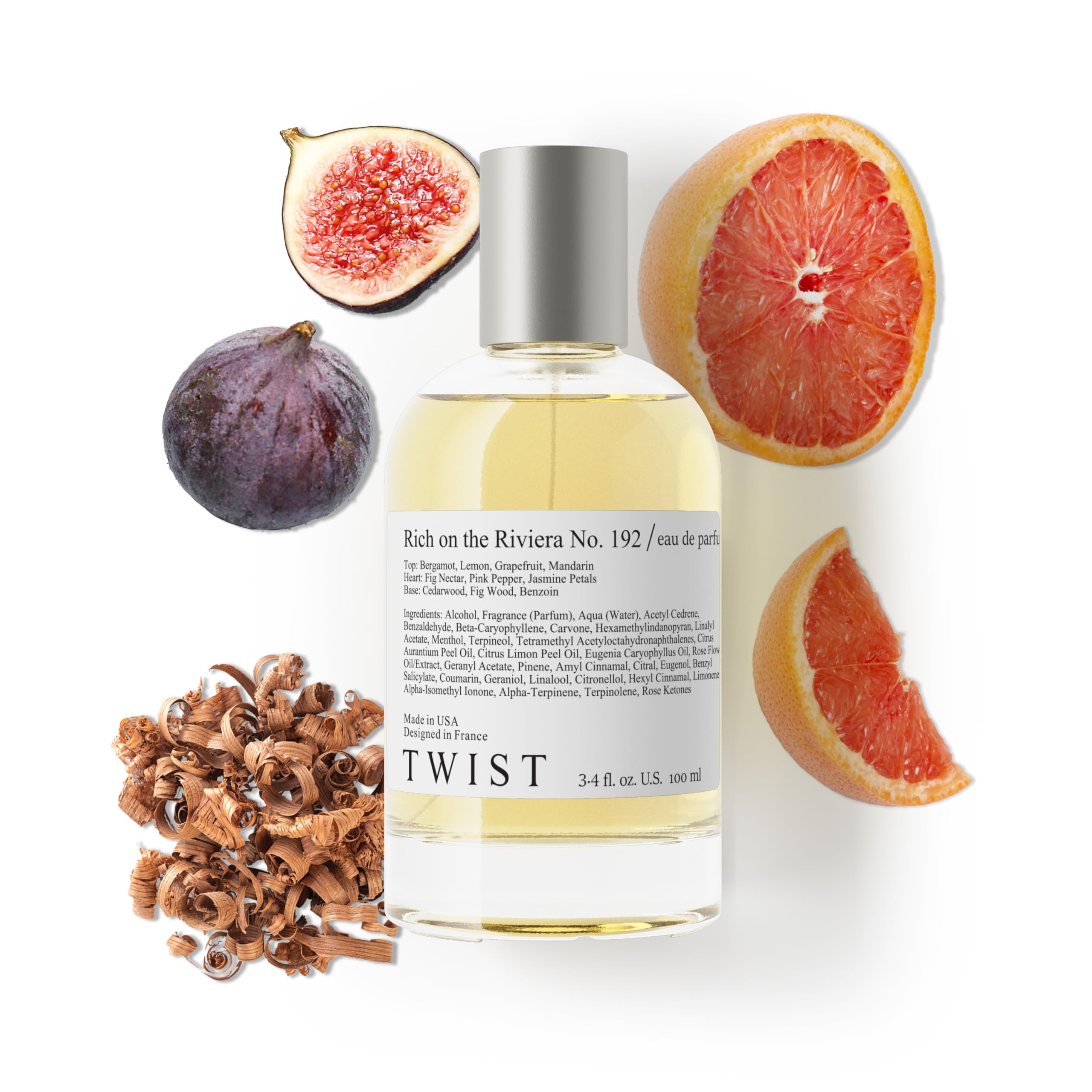 Twist - Addicted No. 3 - Eau De Parfum Inspired by Y. B.lack O.pium Long-Lasting Perfume For Women, Amber & Vanilla, Vegan, Clean Ingredients, Fragrance - Spray 100 ml | 3.4 fl. oz.