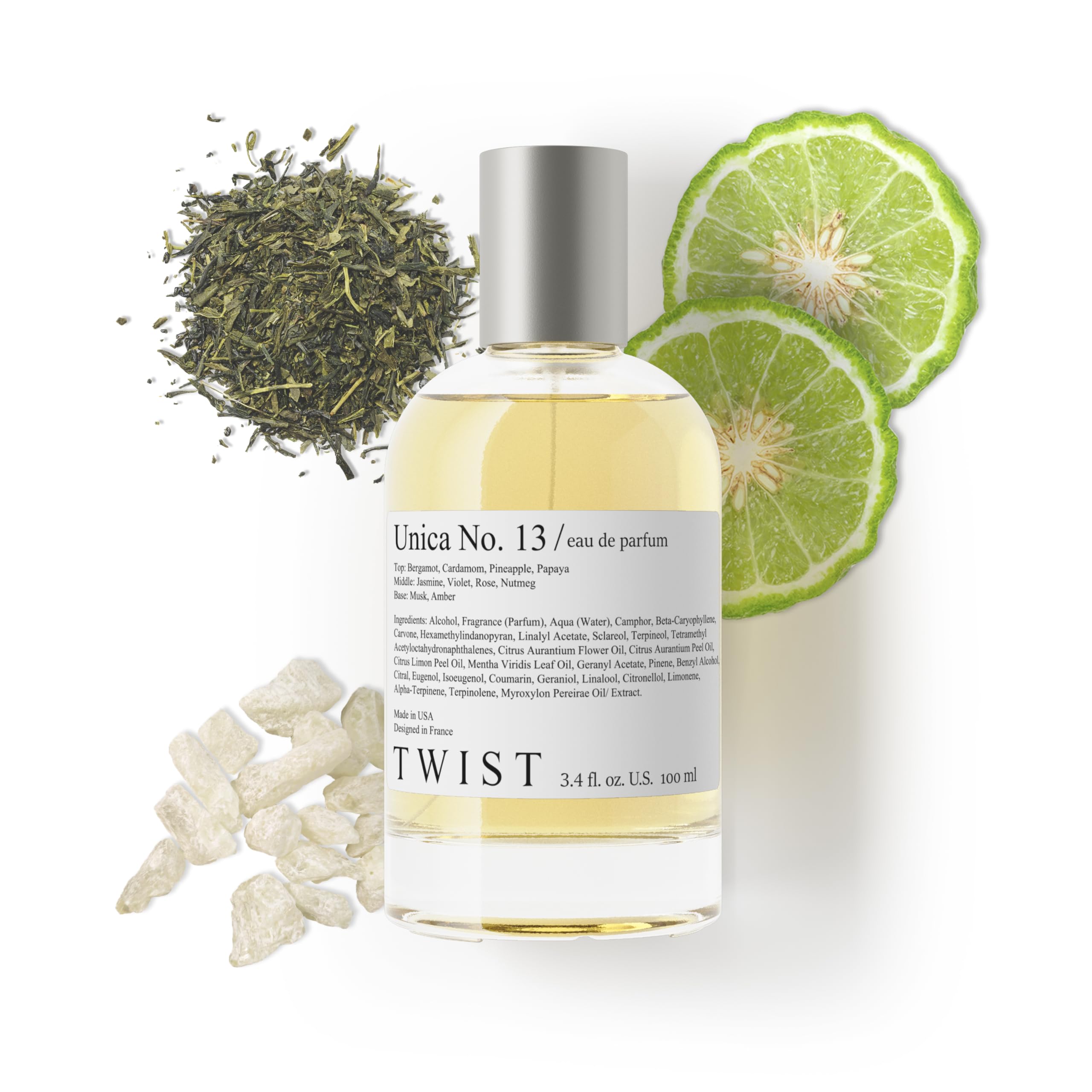 Twist - Addicted No. 3 - Eau De Parfum Inspired by Y. B.lack O.pium Long-Lasting Perfume For Women, Amber & Vanilla, Vegan, Clean Ingredients, Fragrance - Spray 100 ml | 3.4 fl. oz.