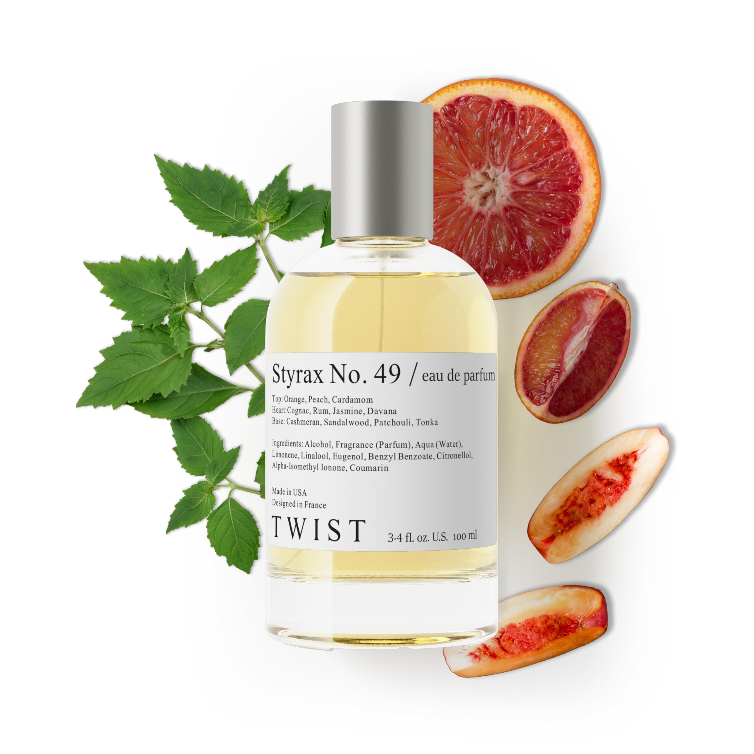 Twist - Addicted No. 3 - Eau De Parfum Inspired by Y. B.lack O.pium Long-Lasting Perfume For Women, Amber & Vanilla, Vegan, Clean Ingredients, Fragrance - Spray 100 ml | 3.4 fl. oz.