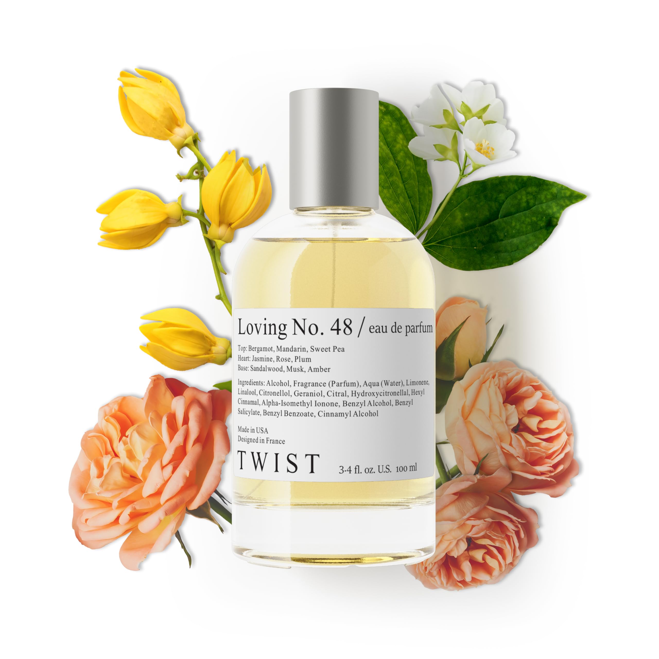Twist - Addicted No. 3 - Eau De Parfum Inspired by Y. B.lack O.pium Long-Lasting Perfume For Women, Amber & Vanilla, Vegan, Clean Ingredients, Fragrance - Spray 100 ml | 3.4 fl. oz.