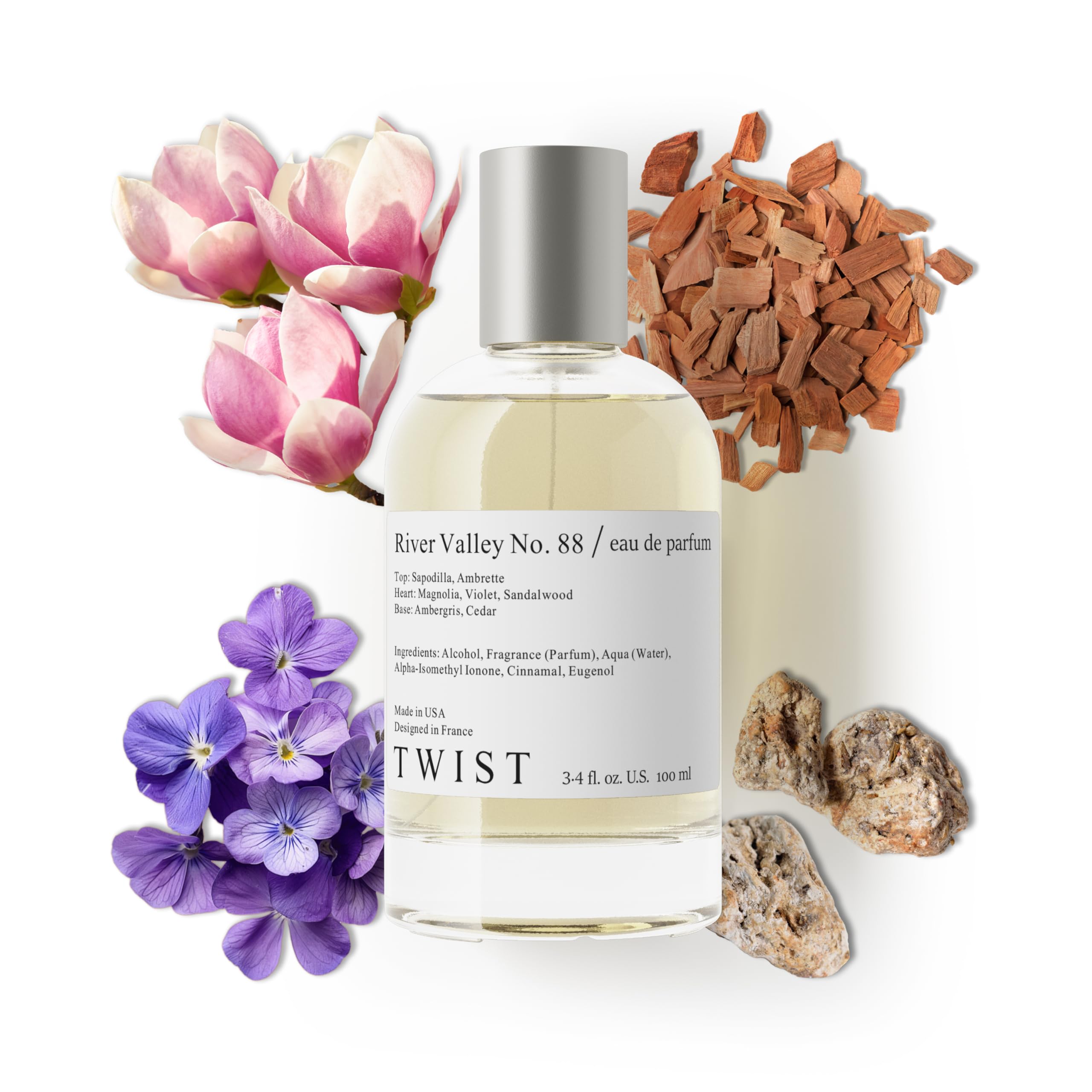 Twist - Addicted No. 3 - Eau De Parfum Inspired by Y. B.lack O.pium Long-Lasting Perfume For Women, Amber & Vanilla, Vegan, Clean Ingredients, Fragrance - Spray 100 ml | 3.4 fl. oz.