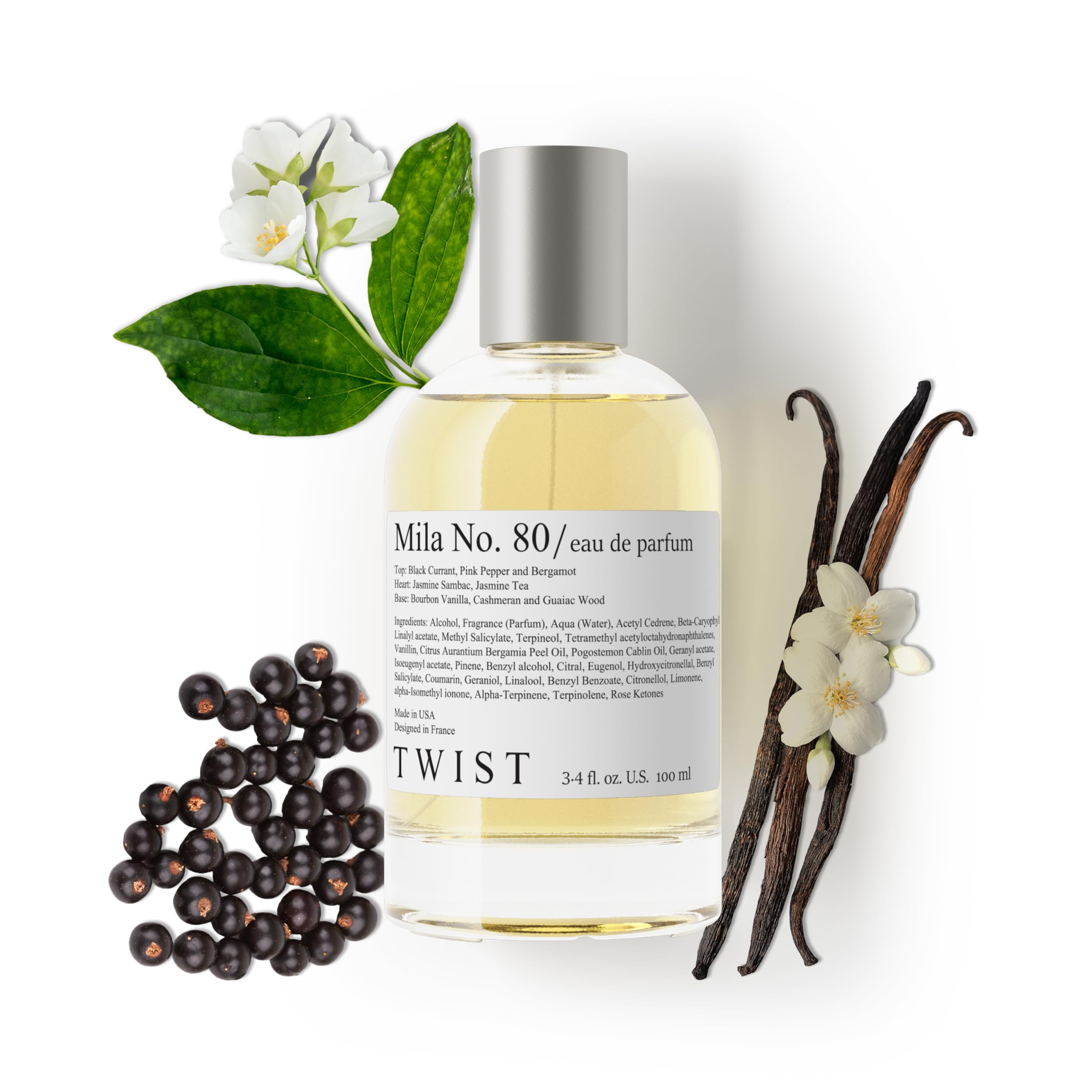 Twist - Addicted No. 3 - Eau De Parfum Inspired by Y. B.lack O.pium Long-Lasting Perfume For Women, Amber & Vanilla, Vegan, Clean Ingredients, Fragrance - Spray 100 ml | 3.4 fl. oz.