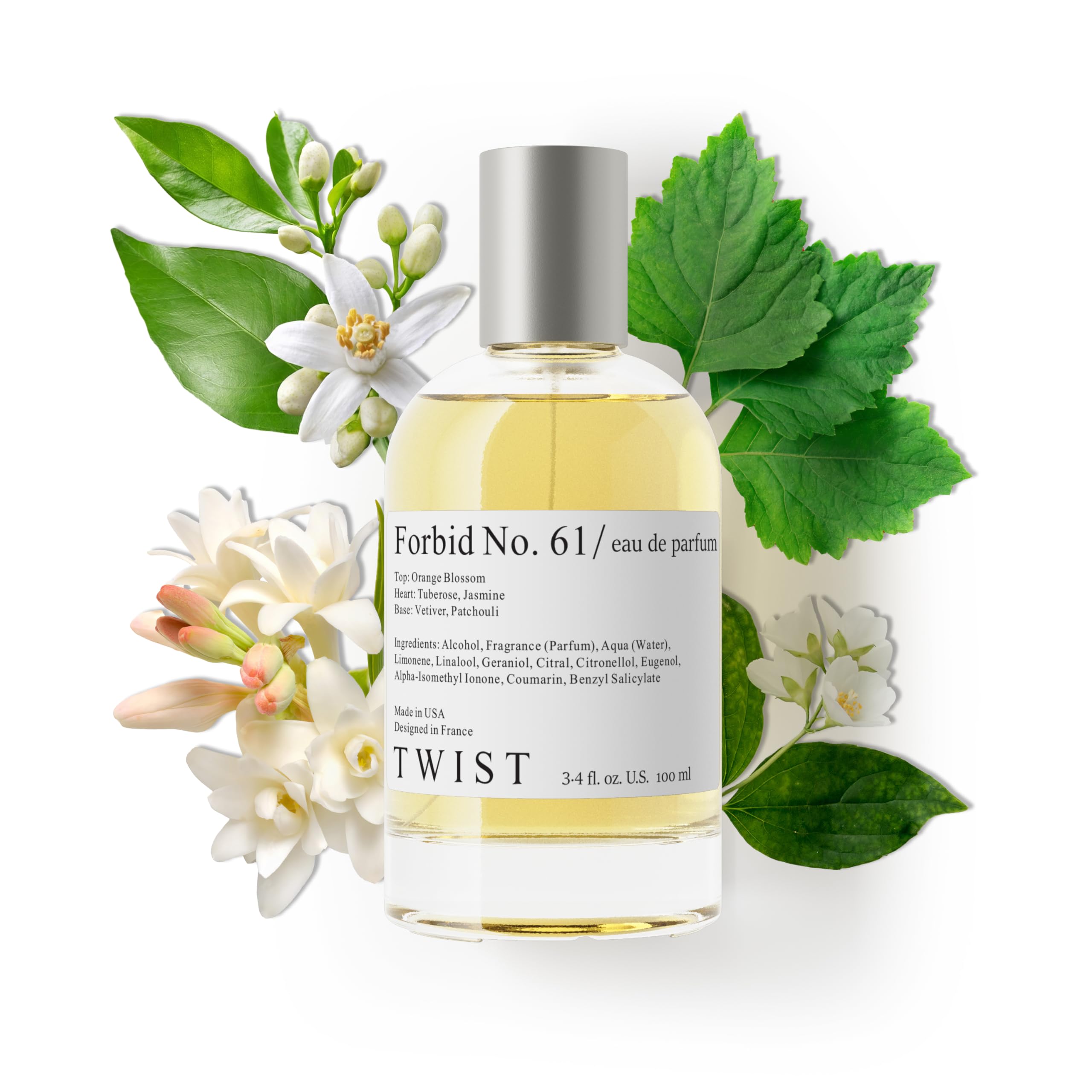 Twist - Addicted No. 3 - Eau De Parfum Inspired by Y. B.lack O.pium Long-Lasting Perfume For Women, Amber & Vanilla, Vegan, Clean Ingredients, Fragrance - Spray 100 ml | 3.4 fl. oz.