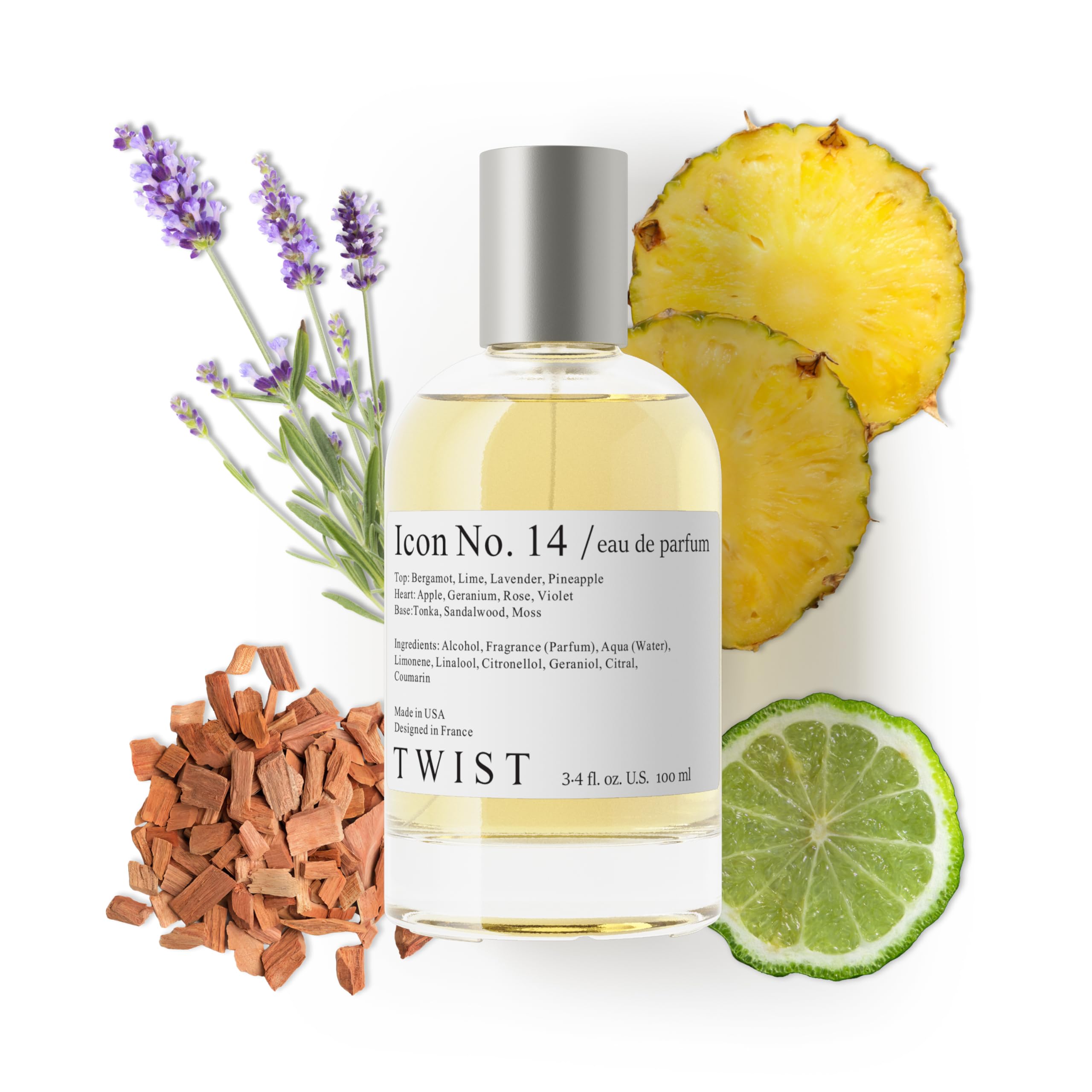 Twist - Addicted No. 3 - Eau De Parfum Inspired by Y. B.lack O.pium Long-Lasting Perfume For Women, Amber & Vanilla, Vegan, Clean Ingredients, Fragrance - Spray 100 ml | 3.4 fl. oz.
