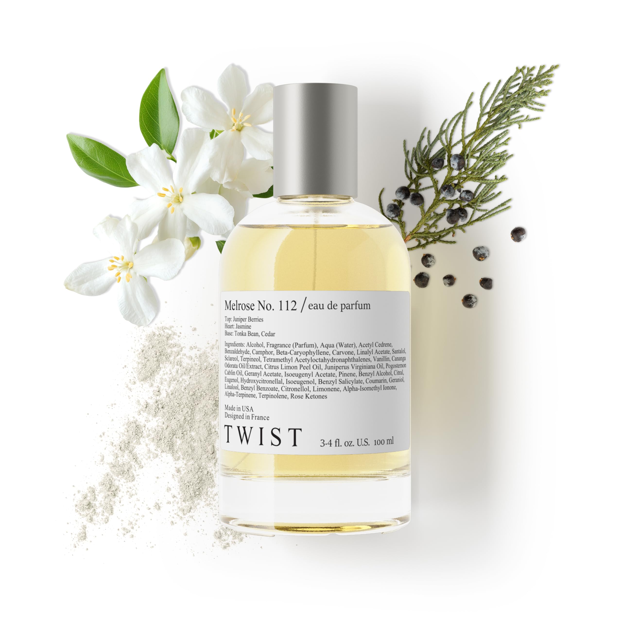 Twist - Addicted No. 3 - Eau De Parfum Inspired by Y. B.lack O.pium Long-Lasting Perfume For Women, Amber & Vanilla, Vegan, Clean Ingredients, Fragrance - Spray 100 ml | 3.4 fl. oz.