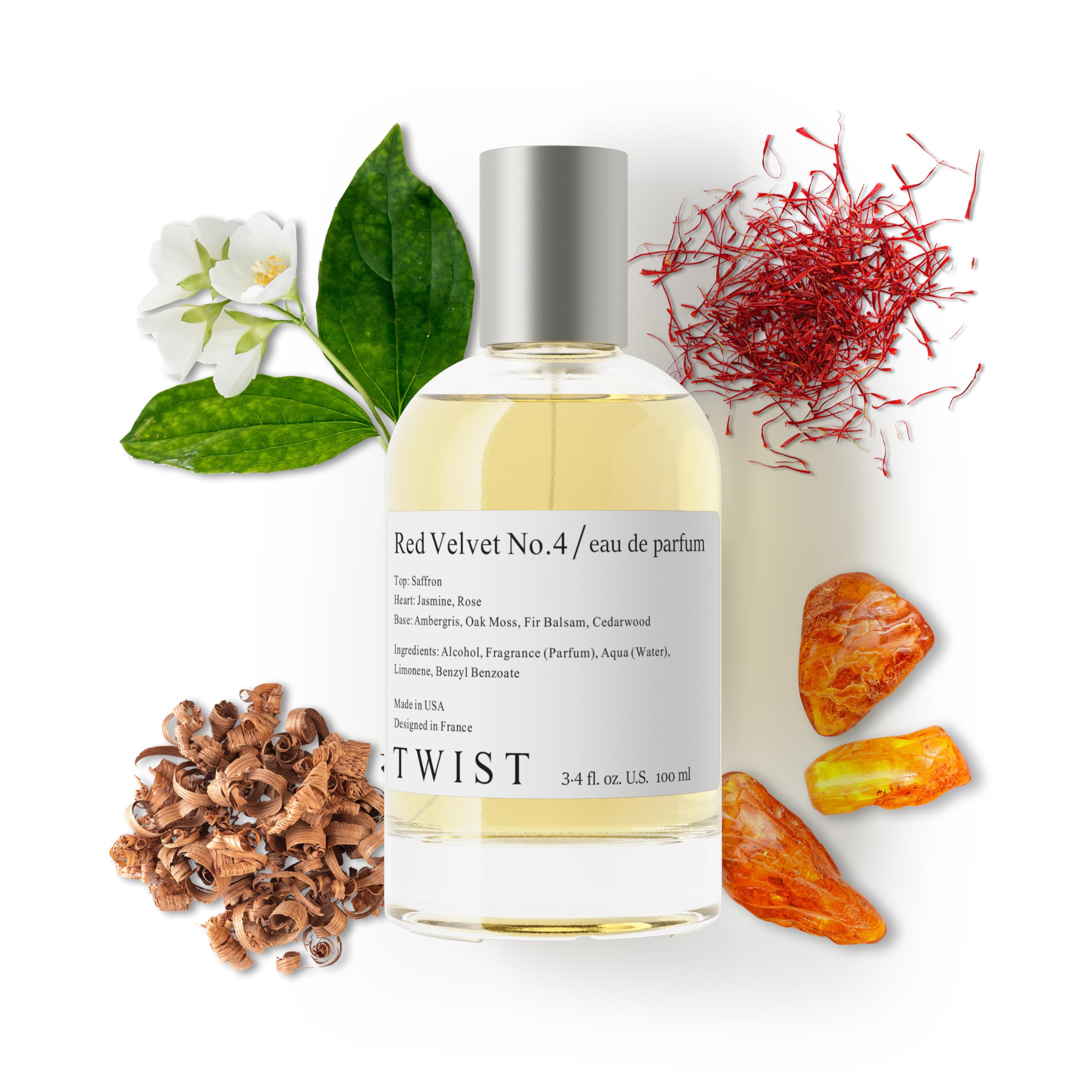 Twist - Addicted No. 3 - Eau De Parfum Inspired by Y. B.lack O.pium Long-Lasting Perfume For Women, Amber & Vanilla, Vegan, Clean Ingredients, Fragrance - Spray 100 ml | 3.4 fl. oz.